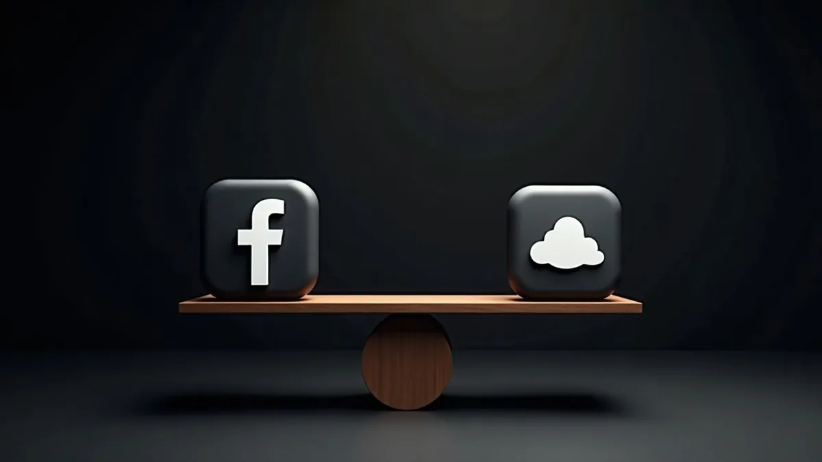 Site web ou page Facebook, balance entre un site indépendant et un réseau social, or et obsidian